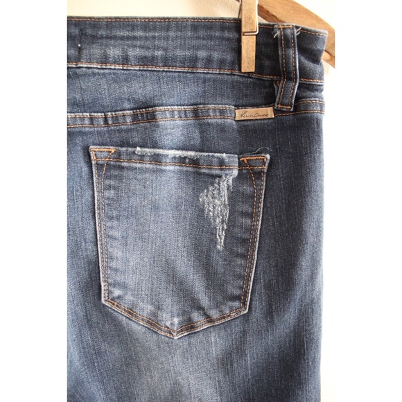 KanCan MidRise Leopard Patch Skinny Jeans 15 31 (12) Preowned - Picture 15 of 16